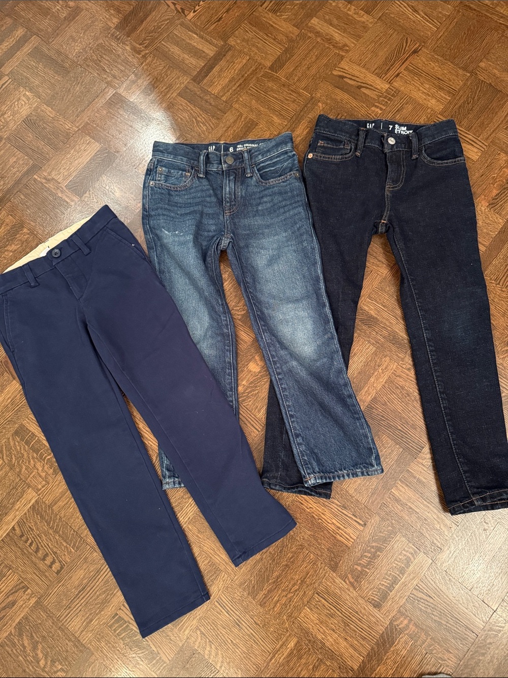 GAP Kids Lot of 3 Jeans/pants size 6-7